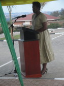 Rwanda's First Lady Jeannette Kagame speaks about the significance of the Kigali Public Library to the future of Rwanda, noting that children comprise about half of the country's population.